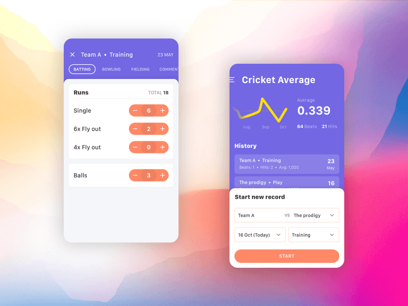 Cricket Average application