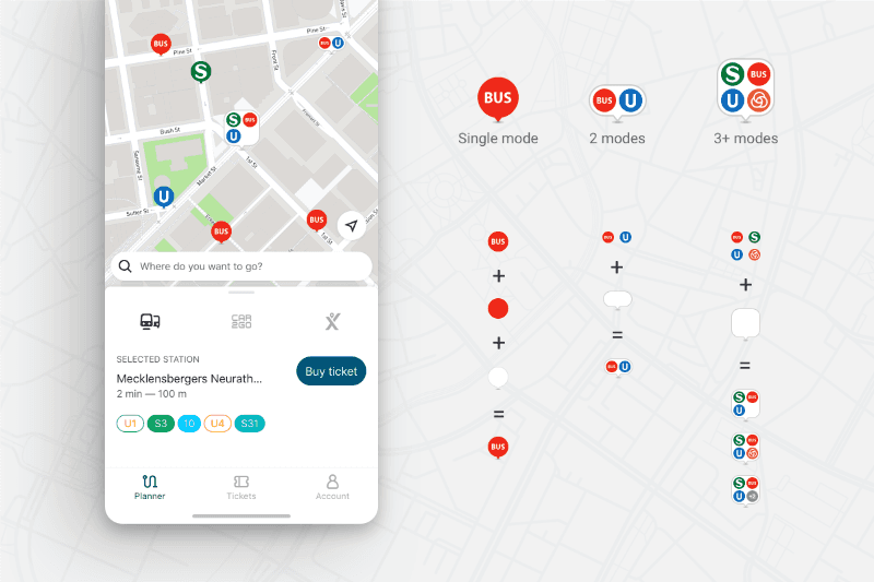Map Pins component